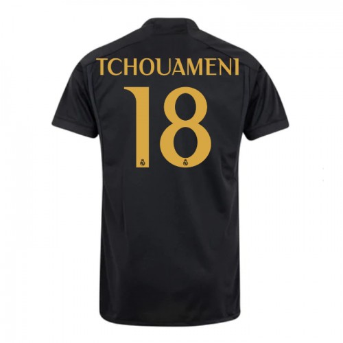 Maillot de Foot Real Madrid Tchouameni 18 Third 2023-24 Maillot de Foot Real Madrid Tchouameni 18 Third 2023-24